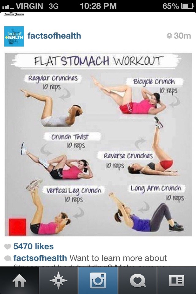 Flat Stomach Workout. Start Today And See Your Results In ...