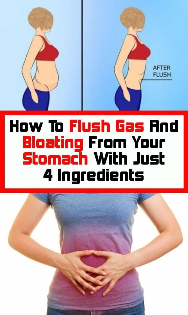 How to Flush gas with just 4 ingredients Your stomach ...