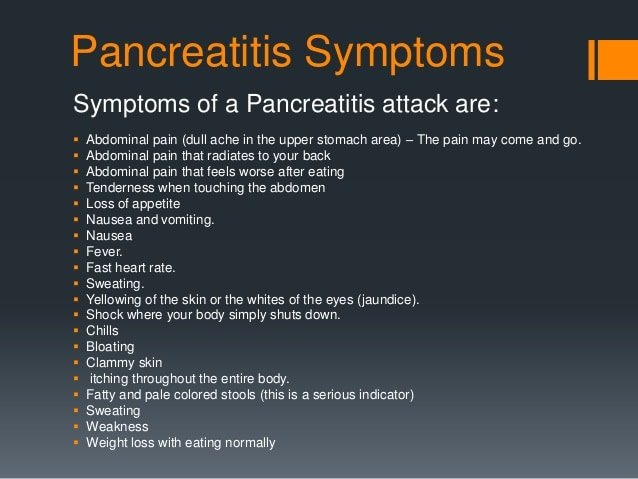 How to treat pancreatitis