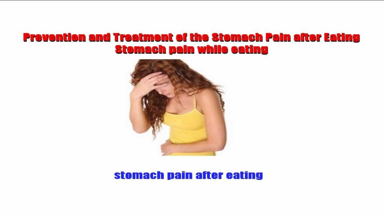 stomach pain after eating