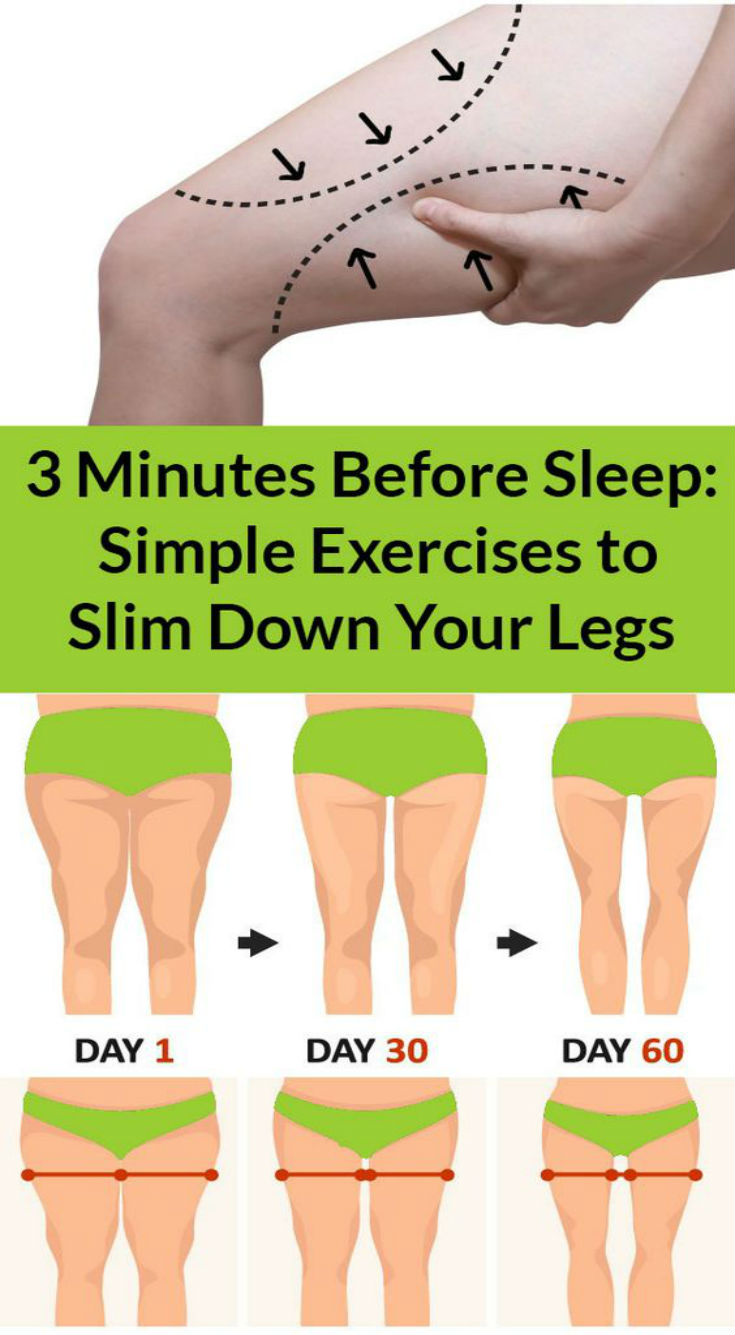 3 Minutes Before Sleep: Simple Exercises To Slim Down Your ...