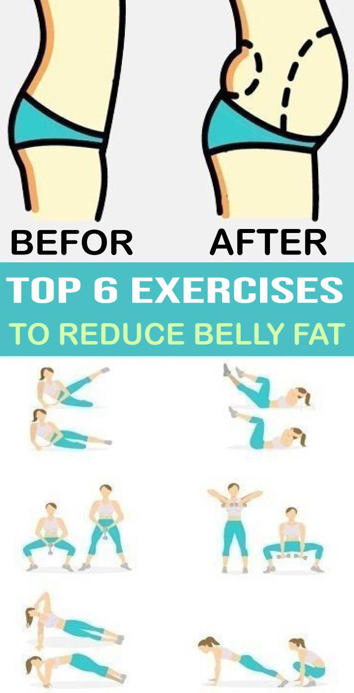 6 EXERCISES TO REDUCE THE SIZE OF YOUR BELLY