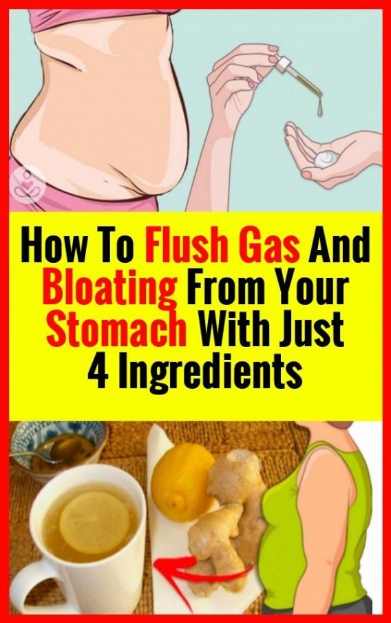 How to flush gas out of your stomach with only 4 ...