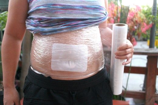 Learn about the stomach wrap method using saran wrap ...