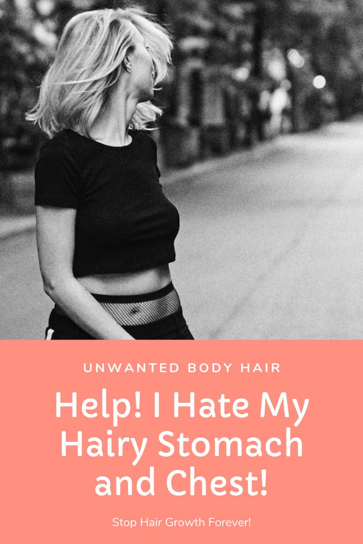 Unwanted hair on chest and stomach can be so frustrating ...