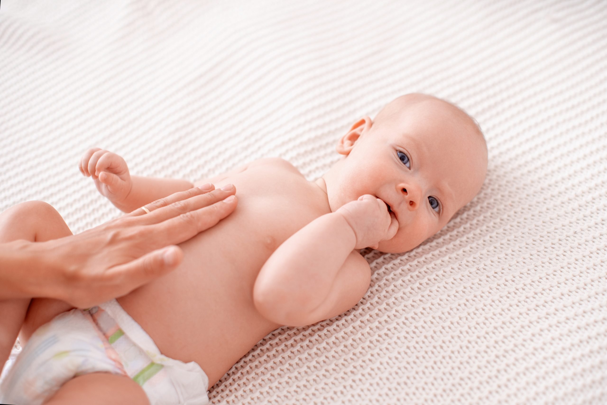 How to do the " I Love You"  Baby Massage for Gassy Tummies