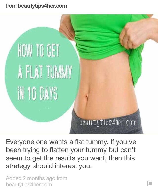 How To Get A Flat Tummy In 10 Days #Health #Fitness # ...