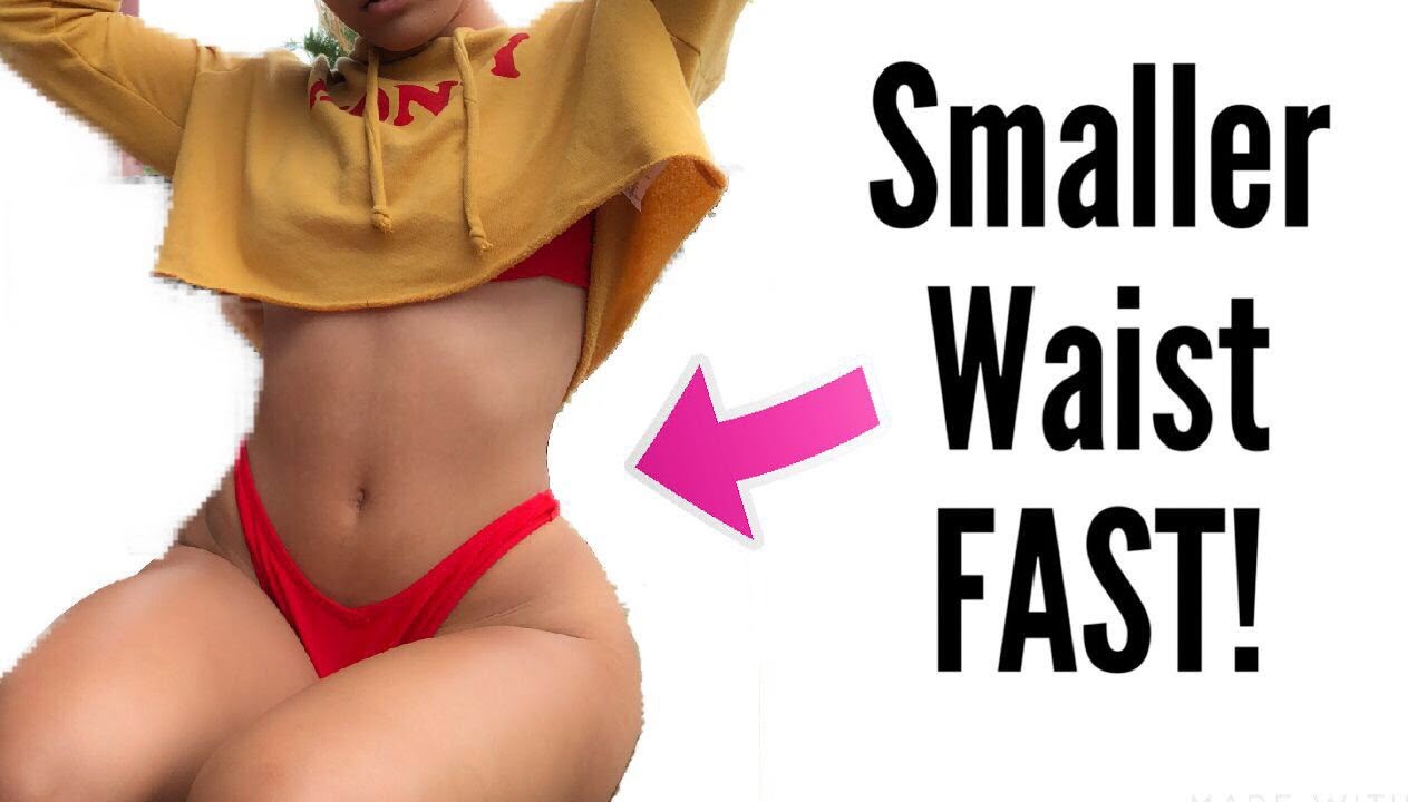 HOW TO GET A SMALLER WAIST AND LOSE BELLY FAT+ AT HOME AB ...