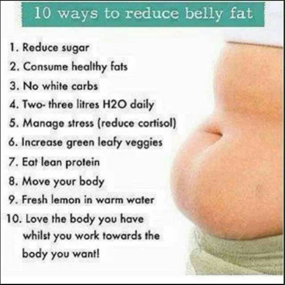 10 Ways to Reduce Belly Fat