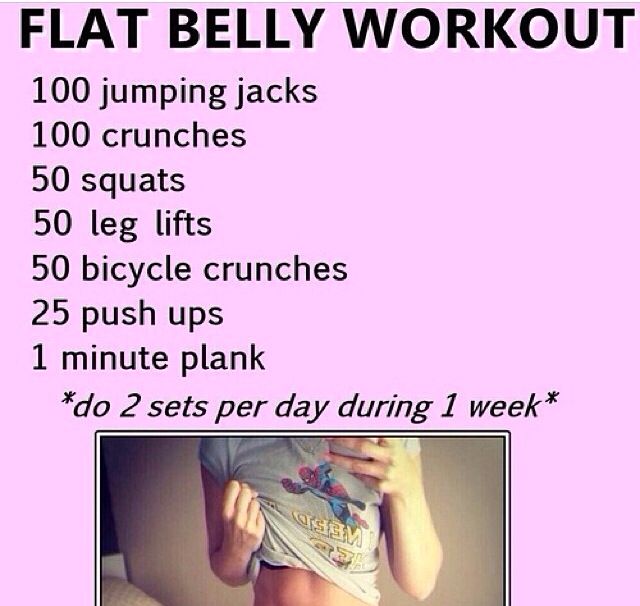 Flat belly workout tone up