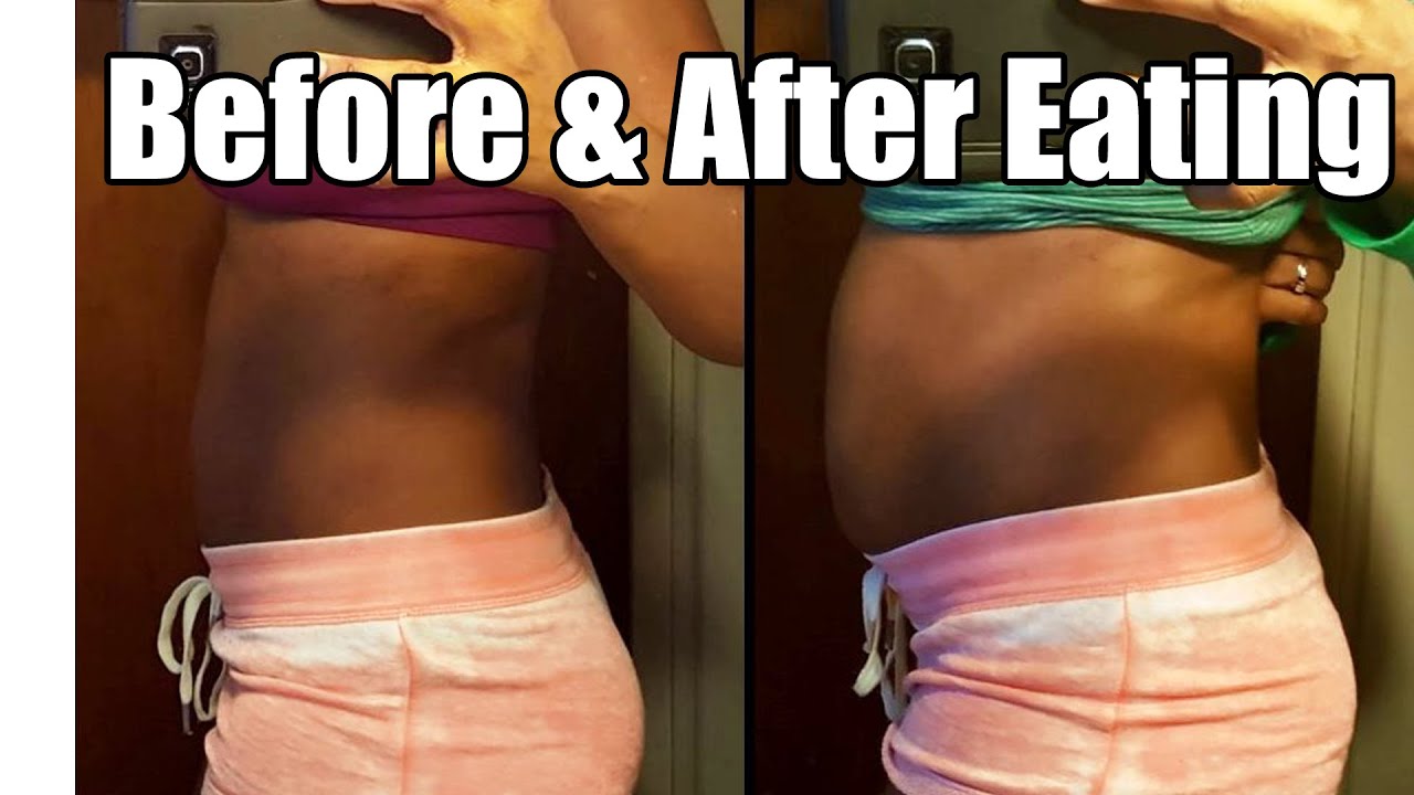 My Stomach Before &  After Eating BIG Meal