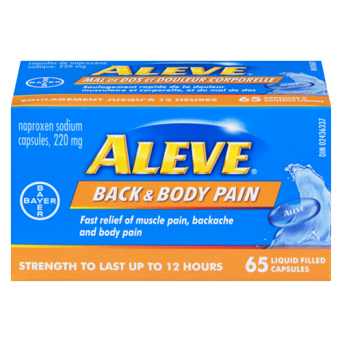 Aleve Back &  Body Pain 65 Capsules â Roulston