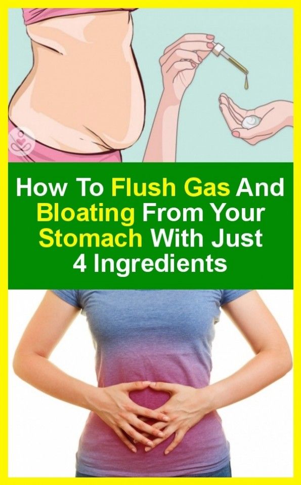 How to Flush Gas And Flow From Your Stomach With Only 4 Ingredients ...