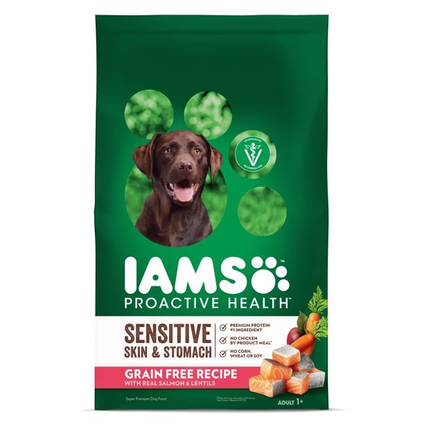 Iams Proactive Health Sensitive Skin &  Stomach Grain Free Dry Dog Food ...