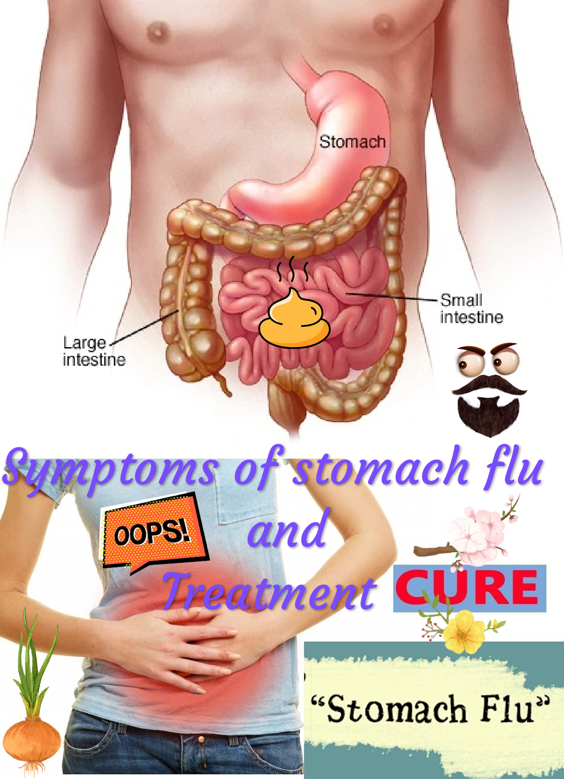 Healthcare &  Health solution: Symptoms of stomach flu and treatment