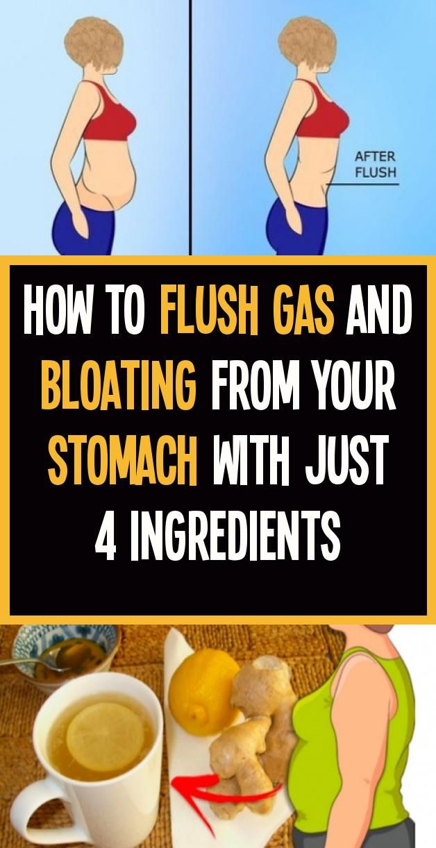 How To Flush The Gas From Your Stomach With Just Four Ingredients # ...