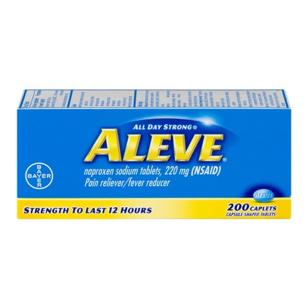Save on Aleve Naproxen Sodium Pain Relief 220 mg Caplets Order Online ...