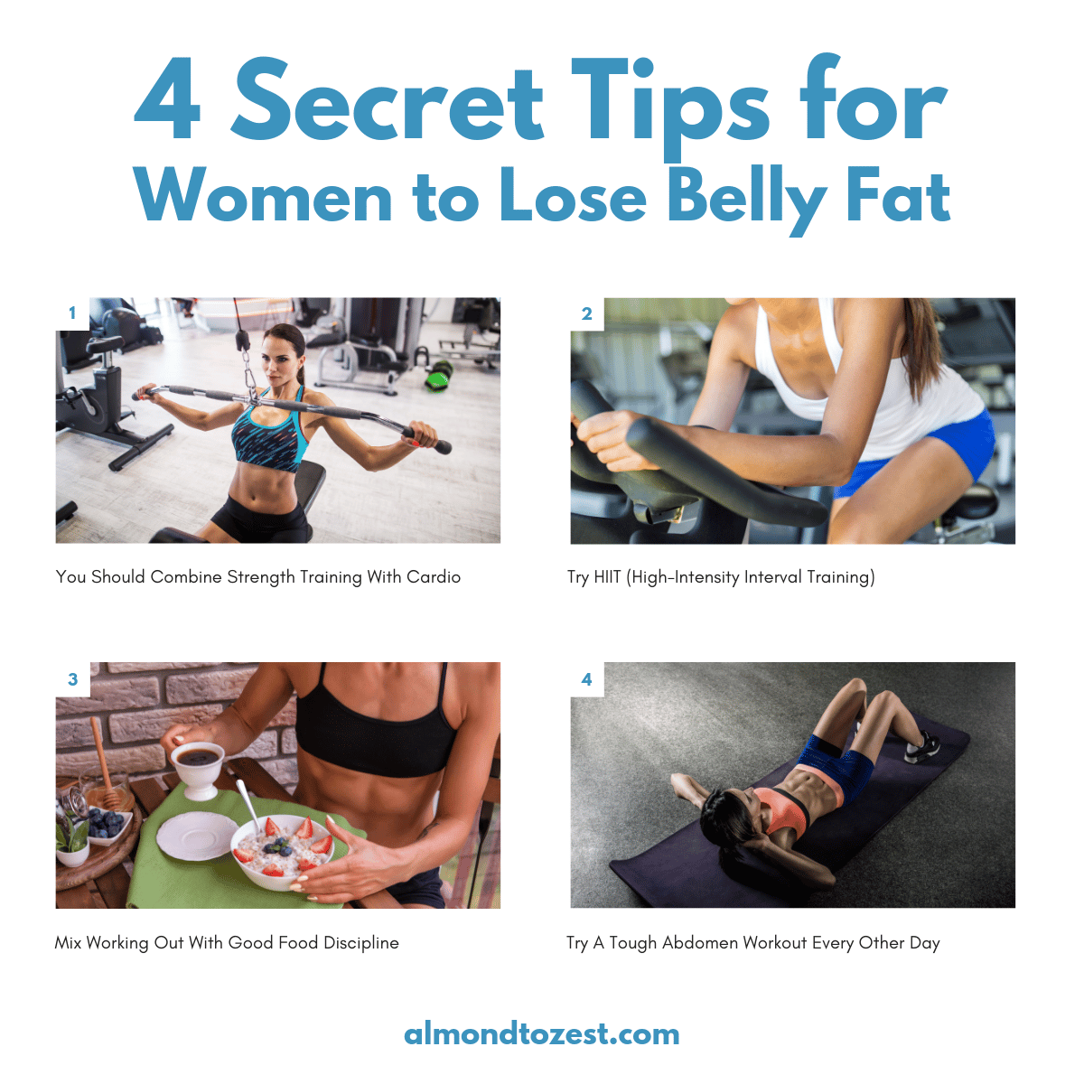 4 Best Workouts For Women To Lose Belly Fat