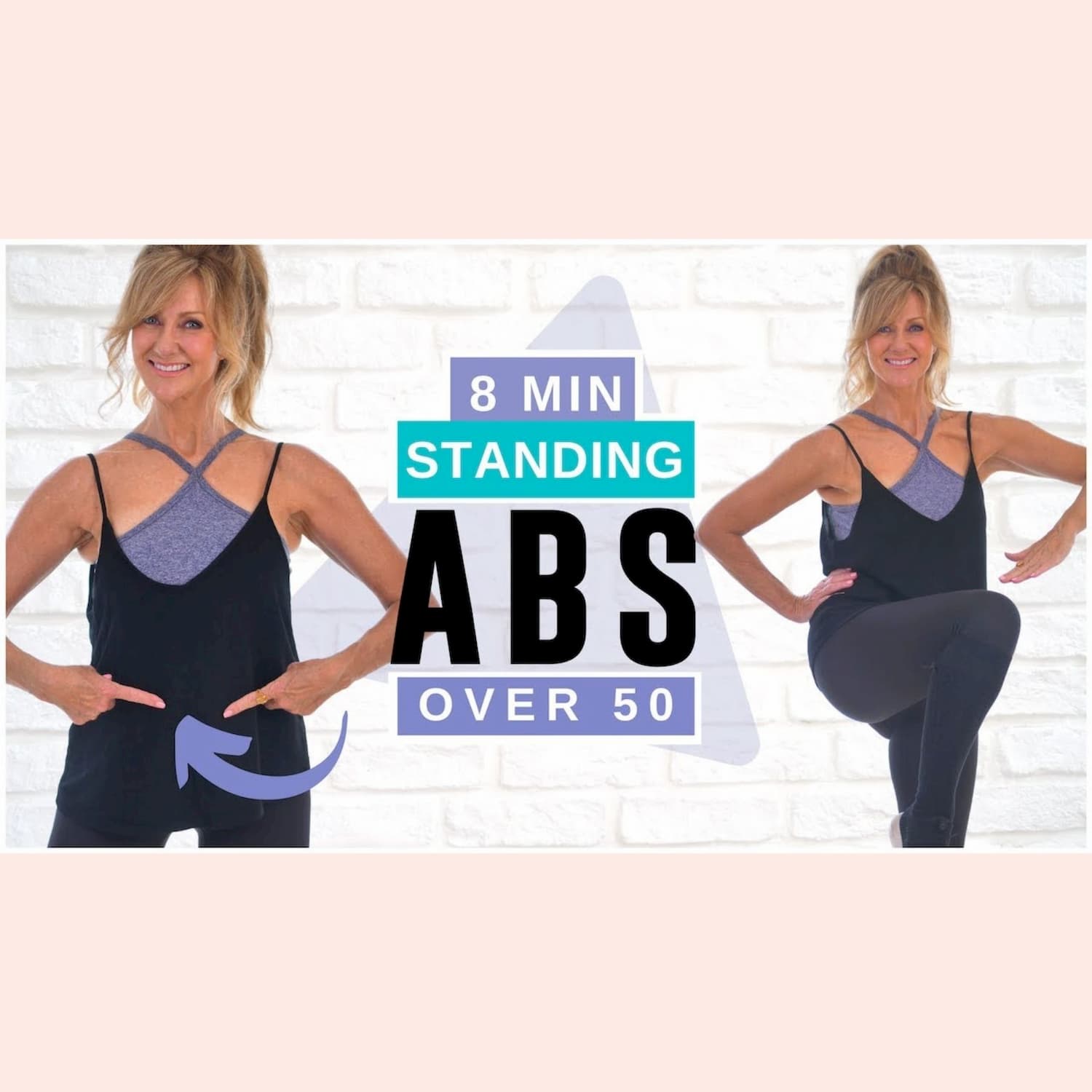 8 Minute Standing Abs Indoor Workout Over 50