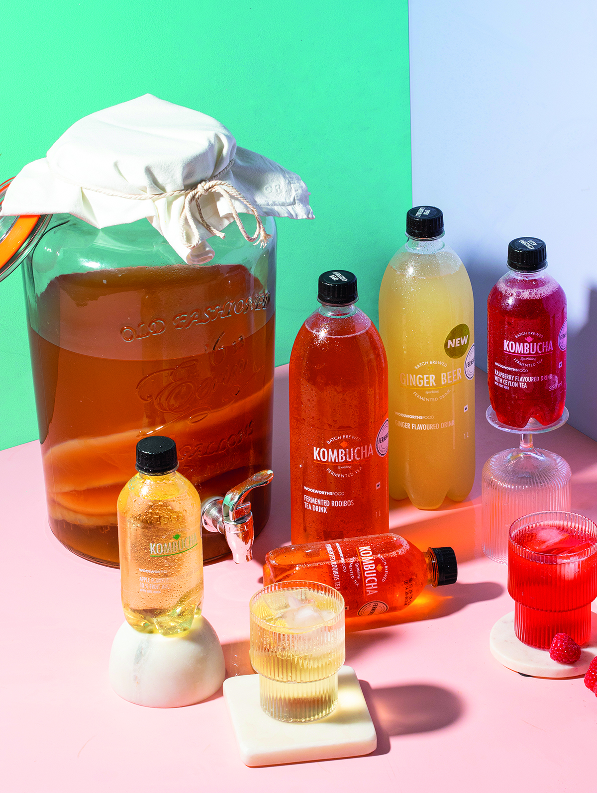 Get some fizzy, tangy kombucha in your belly