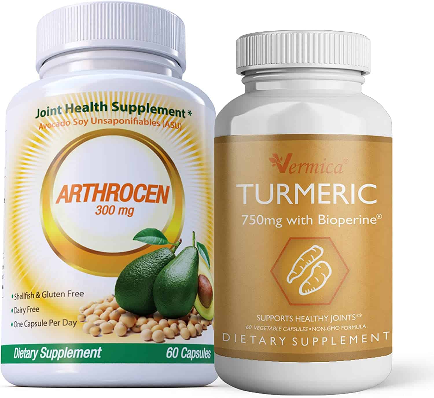 Amazon.com: Arthrocen 300 &  Turmeric (750 Mg) W/Bioperine, Supports ...